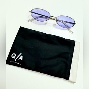 Quay Australia Clout Sunglasses. oval shaped. Pre owned. Excellent condition.